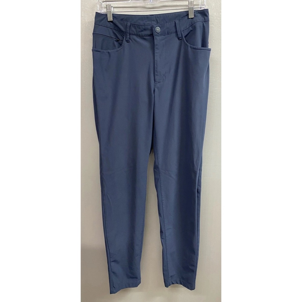 All in Motion Pants Men 30x32 Blue Stretch Zip Pocket Skinny Leg Athletic Hiking